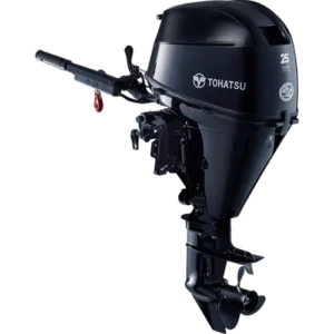 Tohatsu 25CV 4T arbre long démarrage électrique barre franche
