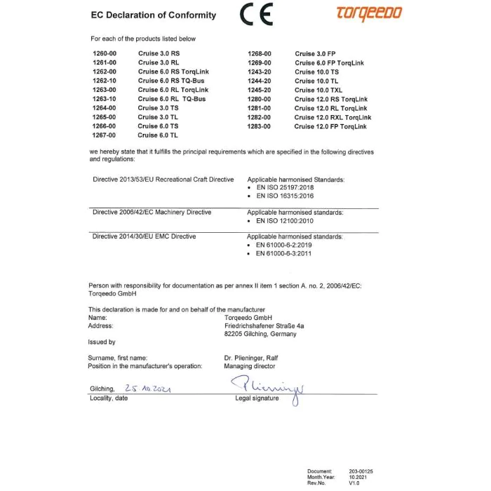 Moteur électrique Torqeedo Cruise 3.0 TL arbre long barre franche – Image 2