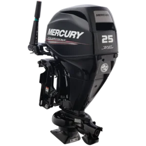 Mercury 25CV 4T Hydrojet EFI arbre long démarrage électrique barre franche trim