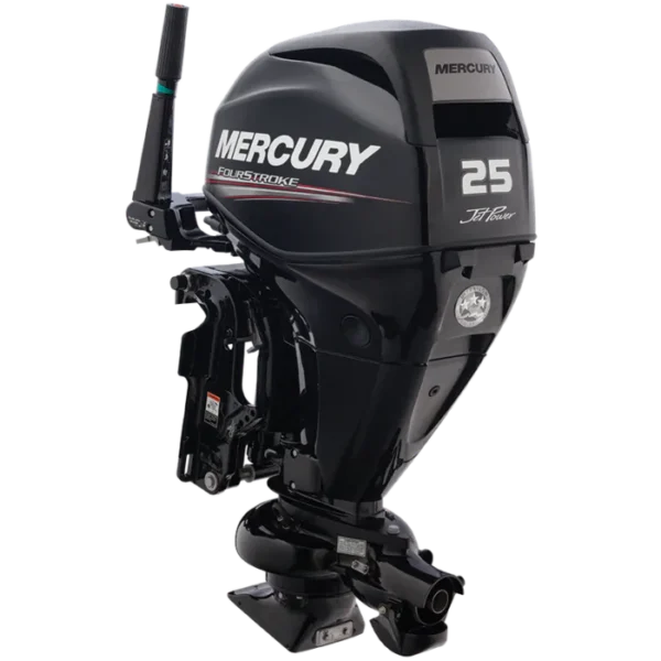 Mercury 25CV 4T Hydrojet EFI arbre long démarrage électrique barre franche trim
