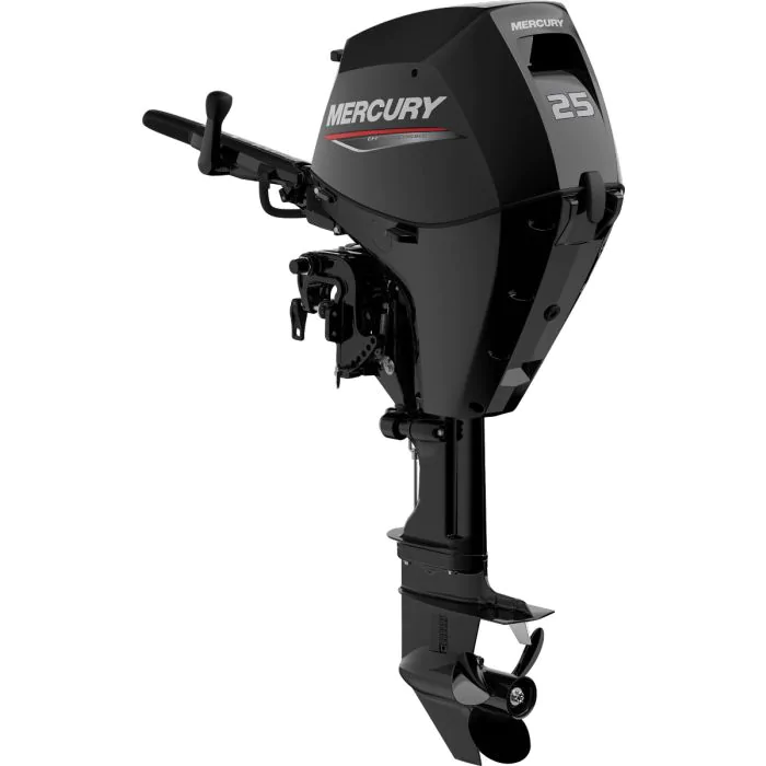 Mercury 25CV 4T EFI arbre long démarrage électrique barre franche power trim
