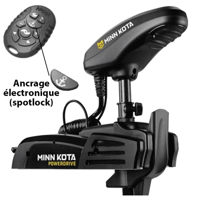 Moteur électrique Minn Kota Powerdrive 45 BT 137 cm Spotlock