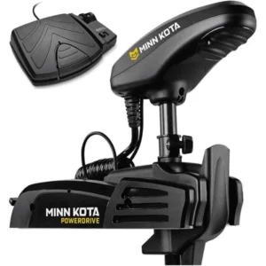 Moteur électrique Minn Kota Powerdrive 45 Lbs 12 Volts arbre 122 cm avec pédale