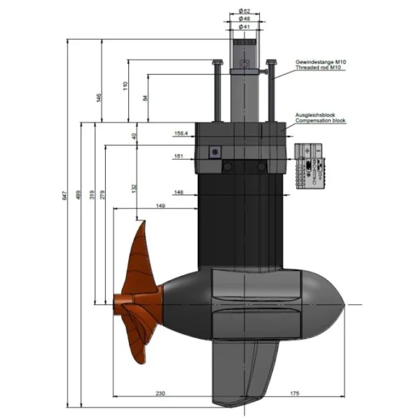 Moteur électrique Torqeedo Cruise POD 3.0 FP – Image 5