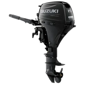 Suzuki DF15A 15cv 4T arbre court démarrage électrique barre franche