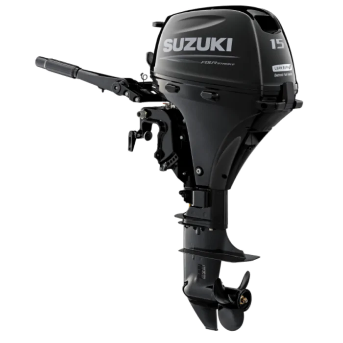 Suzuki DF15A 15cv 4T arbre court démarrage électrique barre franche