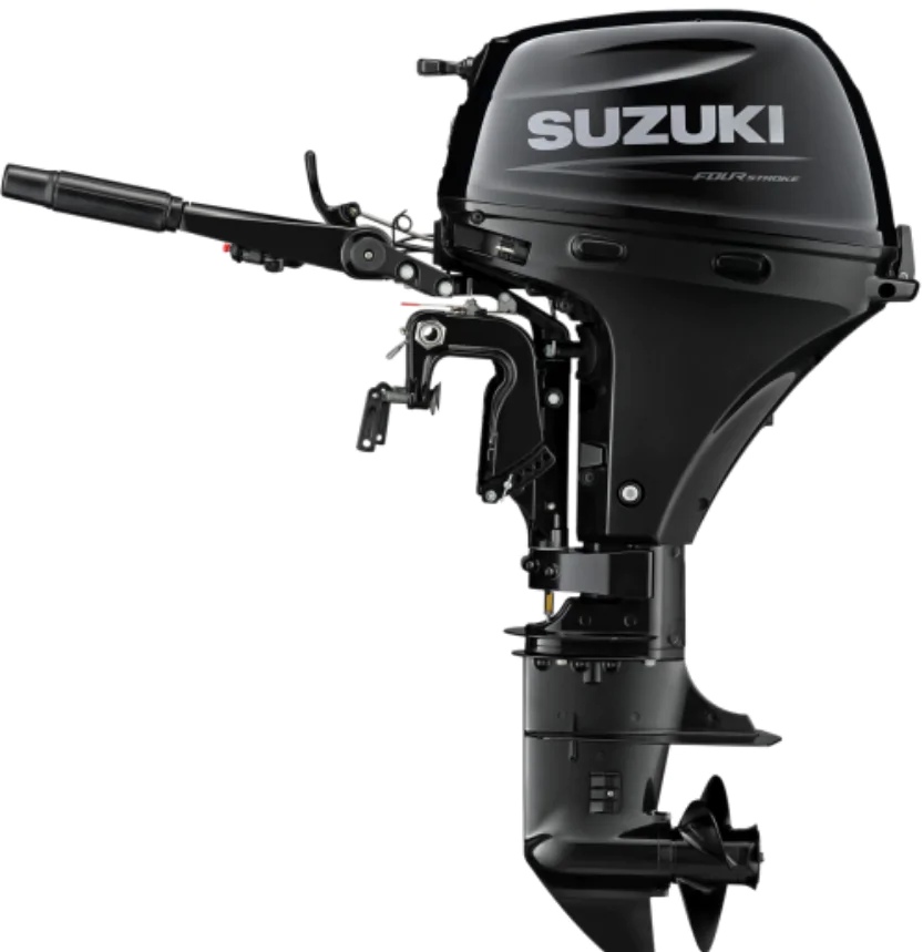 Suzuki DF15A 15cv 4T arbre long démarrage électrique barre franche – Image 3
