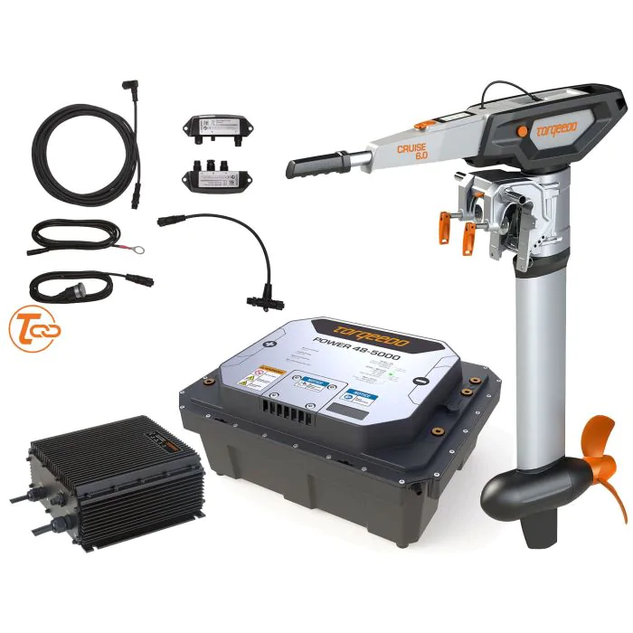 Pack superluxe moteur électrique Torqeedo Cruise 6.0 barre franche