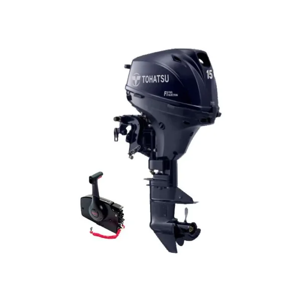Tohatsu 15CV 4T arbre long démarrage électrique commande à distance