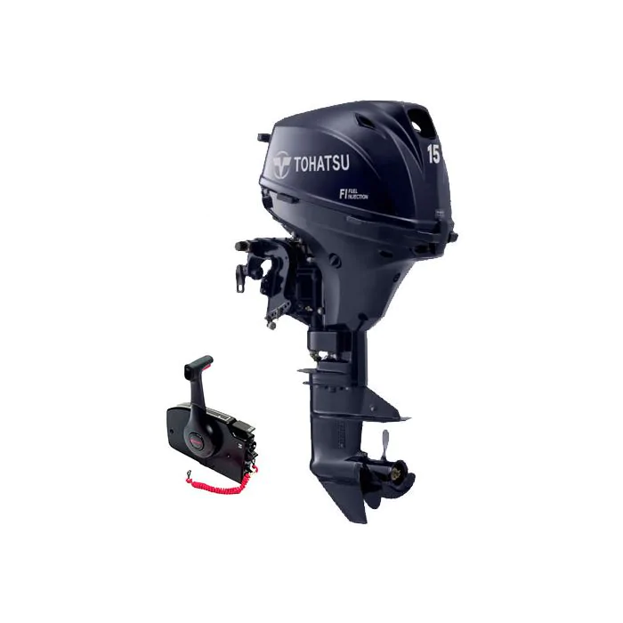 Tohatsu 15CV 4T arbre long démarrage électrique commande à distance