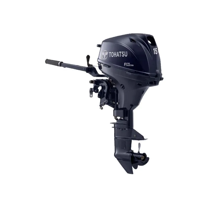 Tohatsu 15CV 4T arbre long démarrage électrique barre franche