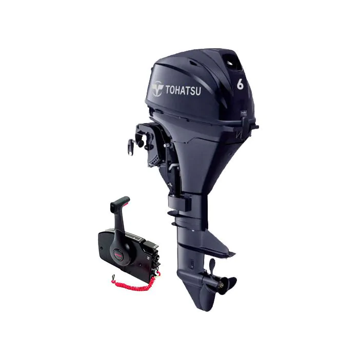 Tohatsu 6cv 4t Bi cylindres arbre long démarrage électrique commande à distance